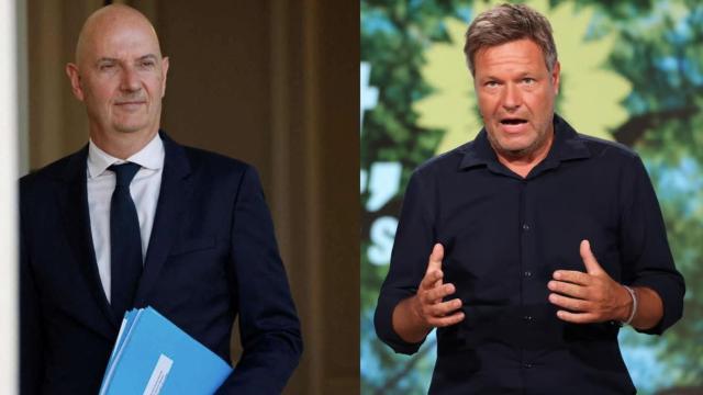 El  Viceministro de Industria de Francia, Roland Lescure, y el ministro de Economía y Política Industrial de Alemania, Robert Habeck.