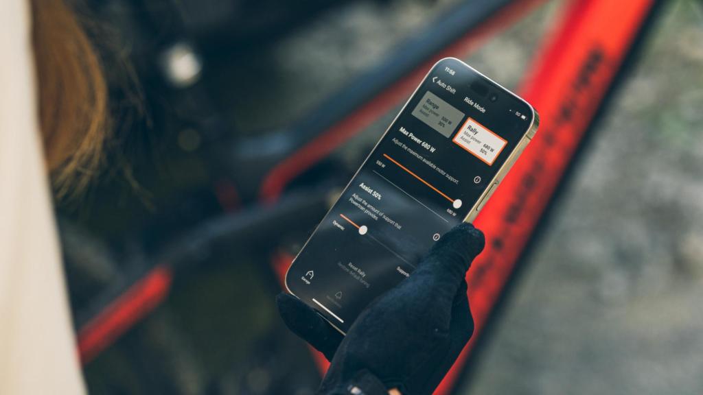 La app AXS permite configurar todos los parámetros