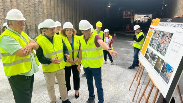 Imagen de archivo de las obras en el túnel