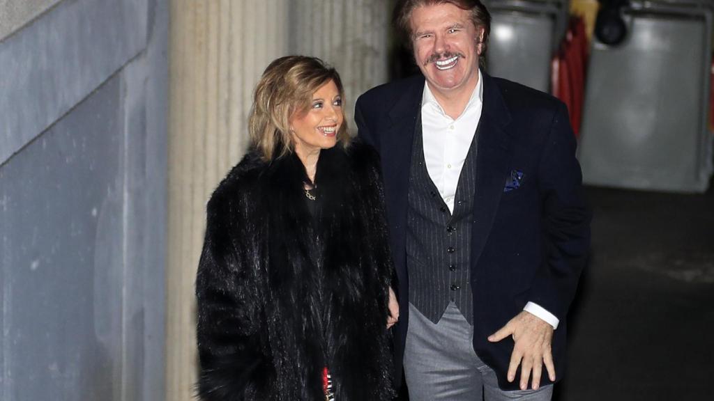 María Teresa Campos y Edmundo Arrocet en Madrid, en 2018.