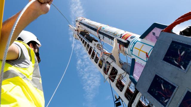 Imagen del Miura 1 durante los preparativos.