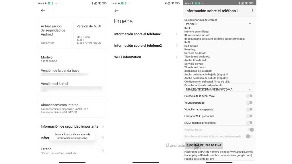 Ajustes secretos de red de los móviles Xiaomi