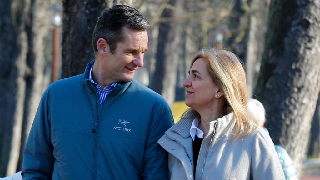 La infanta Cristina e Iñaki Urdangarin el día de Navidad de 2019.