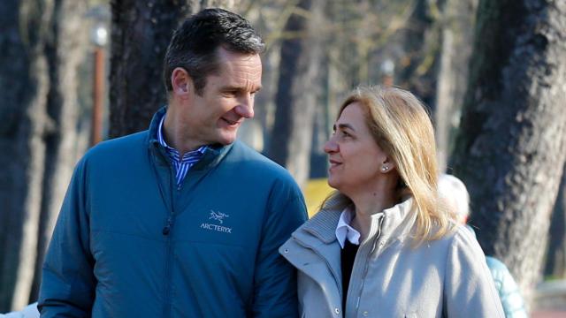 La infanta Cristina e Iñaki Urdangarin el día de Navidad de 2019.