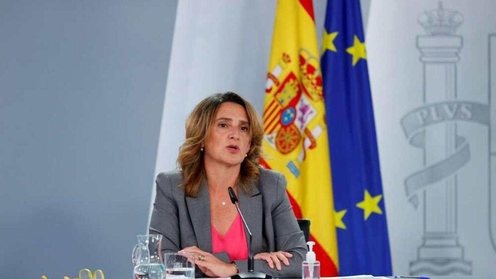 Teresa Ribera, vicepresidenta tercera y ministra en funciones para la Transición Ecológica y el Reto Demográfico.