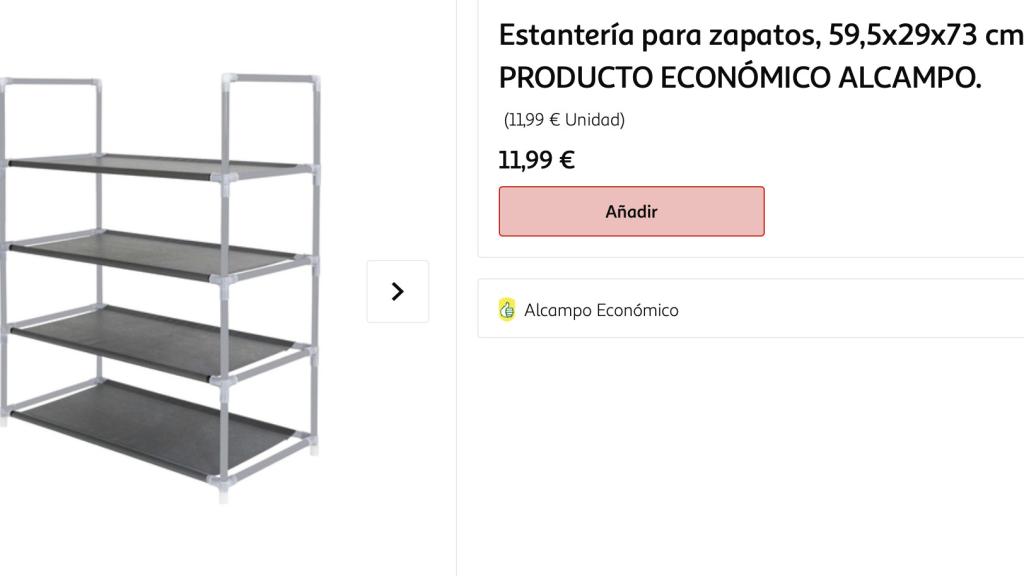 Estantería para zapatos.
