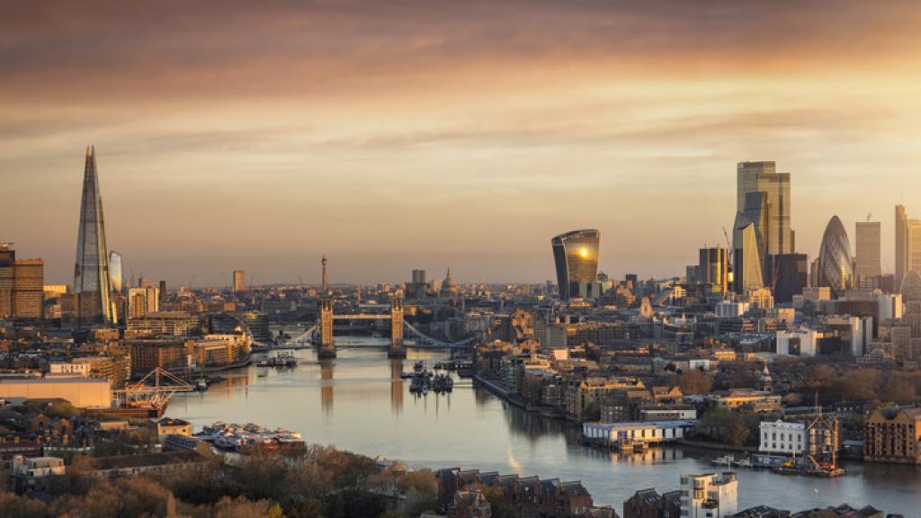 Vista panorámica de Londres (Reino Unido).