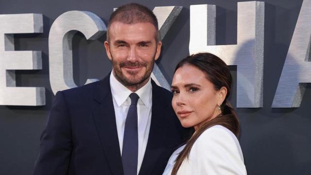 David y Victoria Beckham en el estreno del documental del futbolista. Imagen compartida en redes.