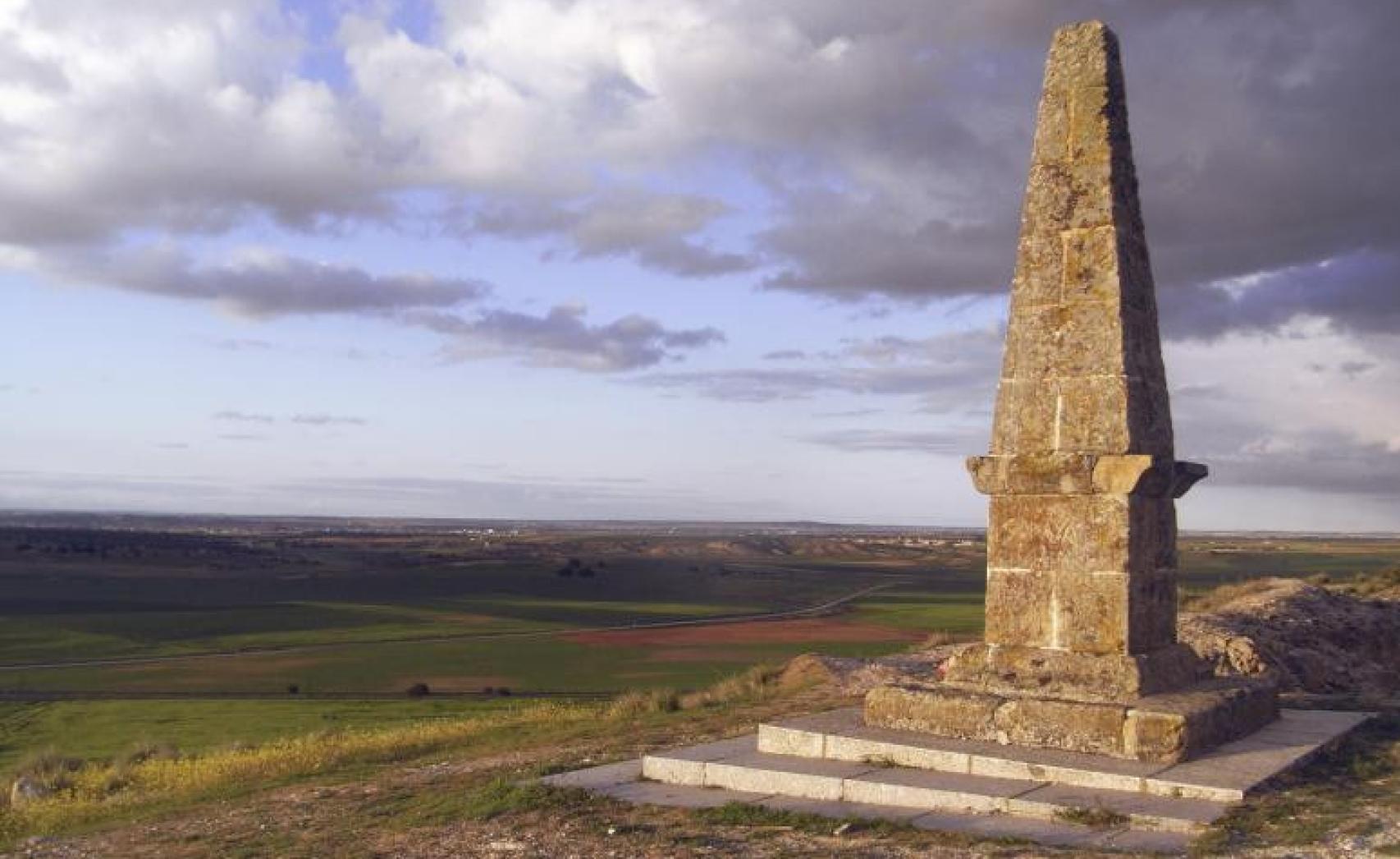 El Arapil Grande, donde se encuentra el monolito que recuerda la batalla