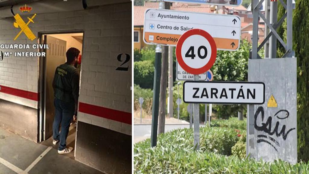 Imagen de la Guardia Civil y la localidad vallisoletana de Zaratán