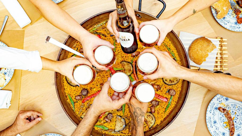 Paella del restaurante A La Fresca, organizado junto a Cerveza Turia