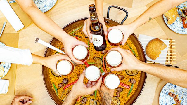 Paella del restaurante A La Fresca, organizado junto a Cerveza Turia