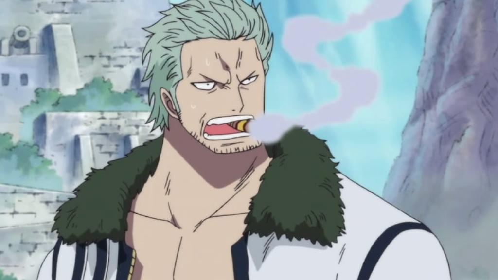Smoker en el anime 'One Piece'.