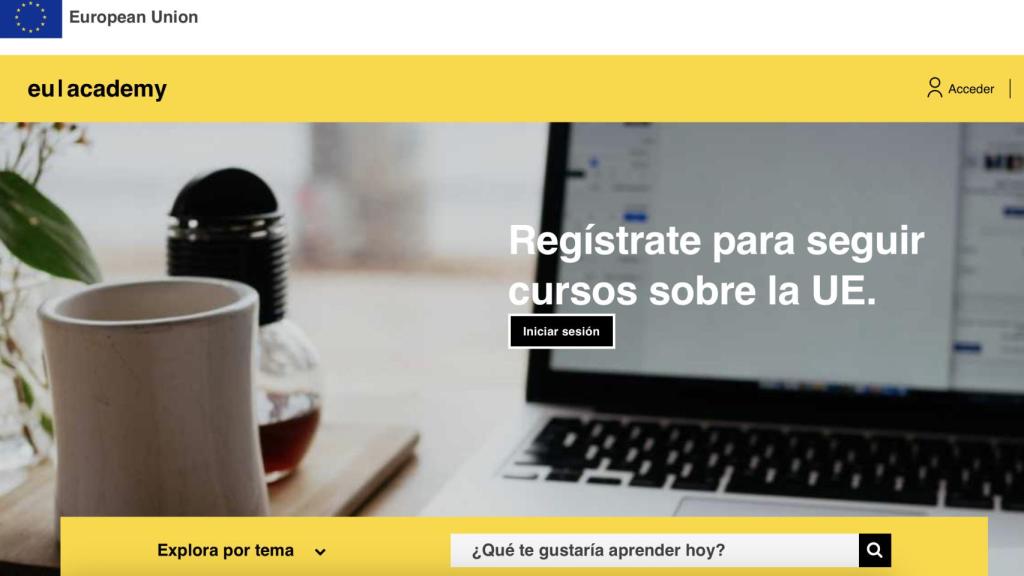 Captura de pantalla de EU Academy.