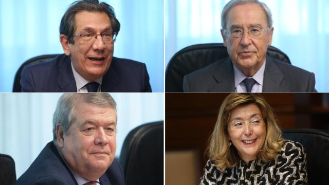 De izquierda a derecha: Enrique Arnaldo, Ricardo Enríquez, César Tolosa y Concepción Espejel./