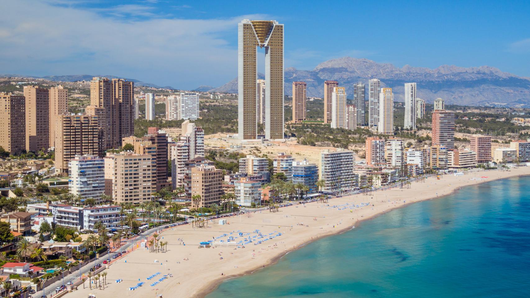 Vistas de la ciudad de Benidorm.