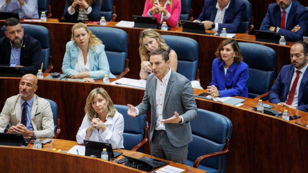 Juan Lobato, portavoz del PSOE en la Asamblea de Madrid y secretario general del partido en la región.
