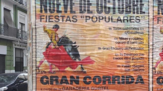 El cartel de Compromís: La gran corrida de la ganadería Gürtel. EE