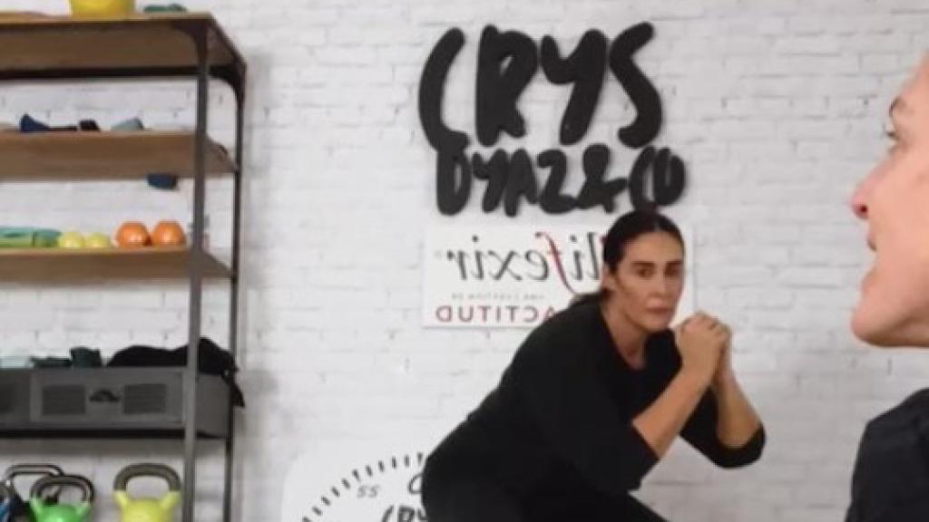 Crys Dyaz, entrenando a Vicky Martin Berrocal.