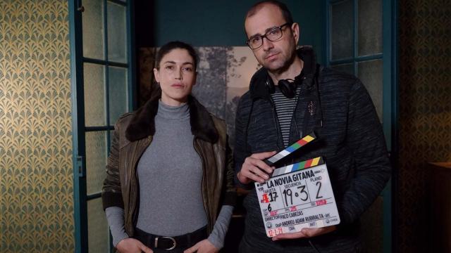 Paco Cabezas junto a Nerea Barros.