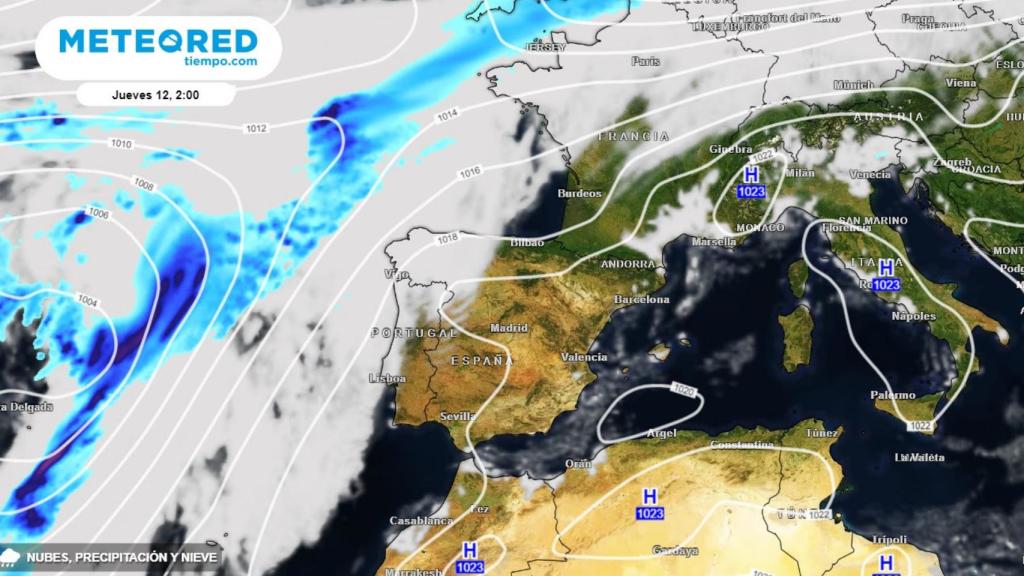 Las precipitaciones a comienzos del puente de octubre. Meteored.