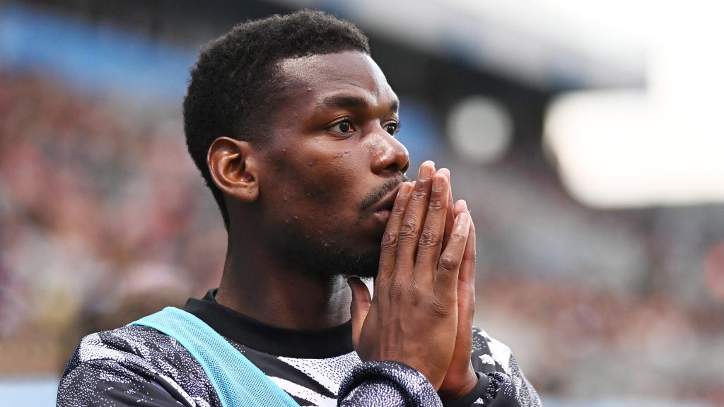 Pogba, durante un partido con la Juventus