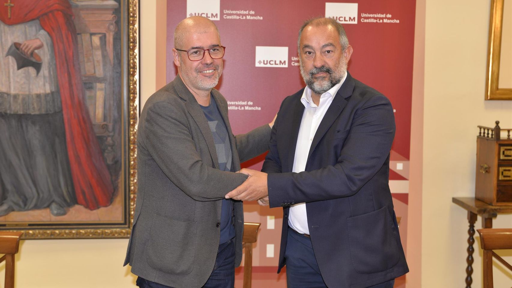 Unai Sordo y Julián Garde. Foto: UCLM.