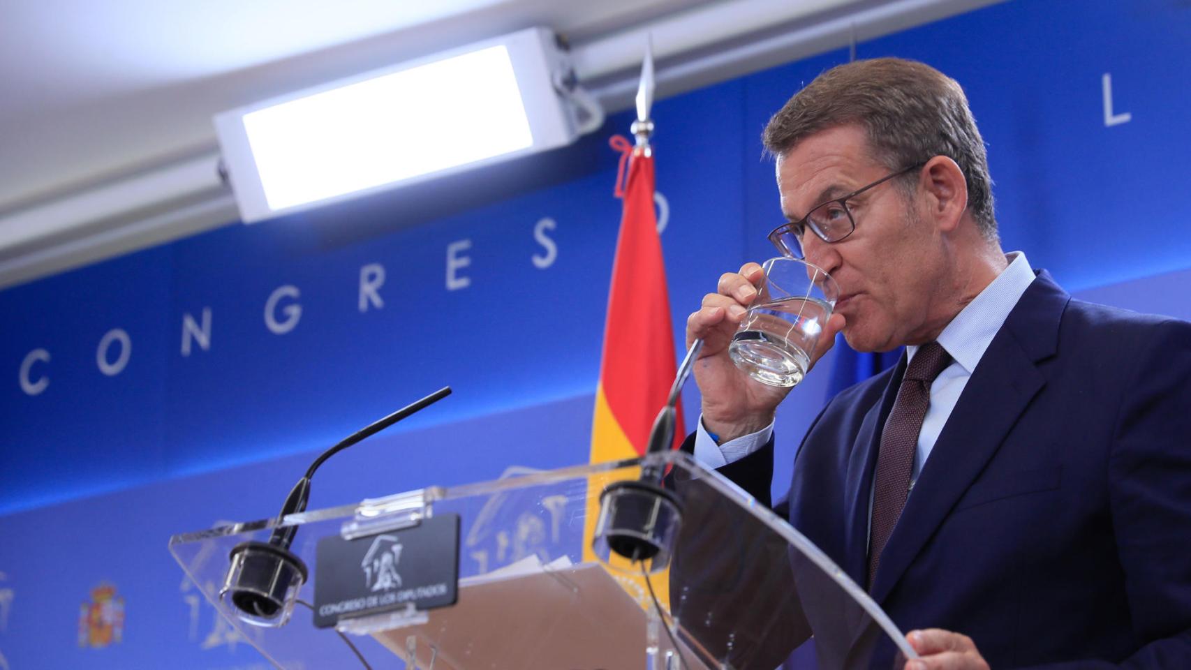 Alberto Núñez Feijóo, en una imagen reciente en el Congreso de los Diputados.