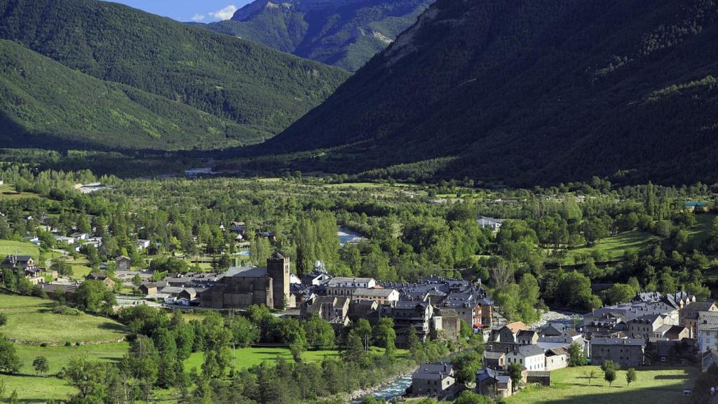 Un pueblo del valle de Ordesa.
