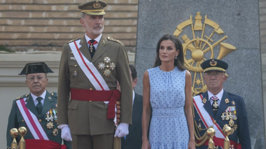Los Reyes, en el palco de honor.