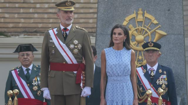 Los Reyes, en el palco de honor.