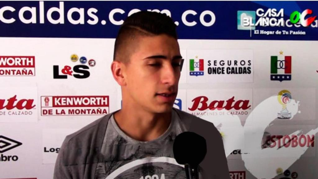 Daniel Ramírez, en su etapa como futbolista del Once Caldas de la primera división colombiana.