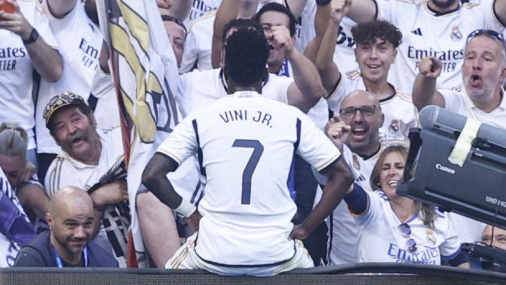 Vinicius celebra su gol contra Osasuna