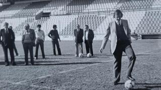 La delegación de Argentina visitando el Rico Pérez.