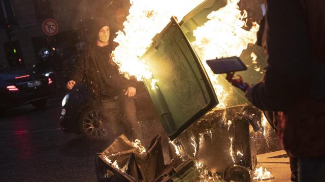 Manifestación en París, en enero de 2021. Foto: Lorena Sopêna / Europa Press