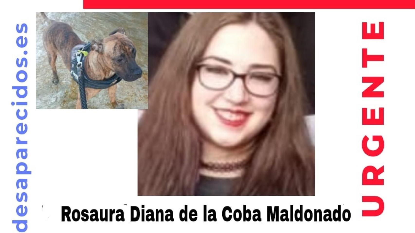Imagen de la joven desaparecida.