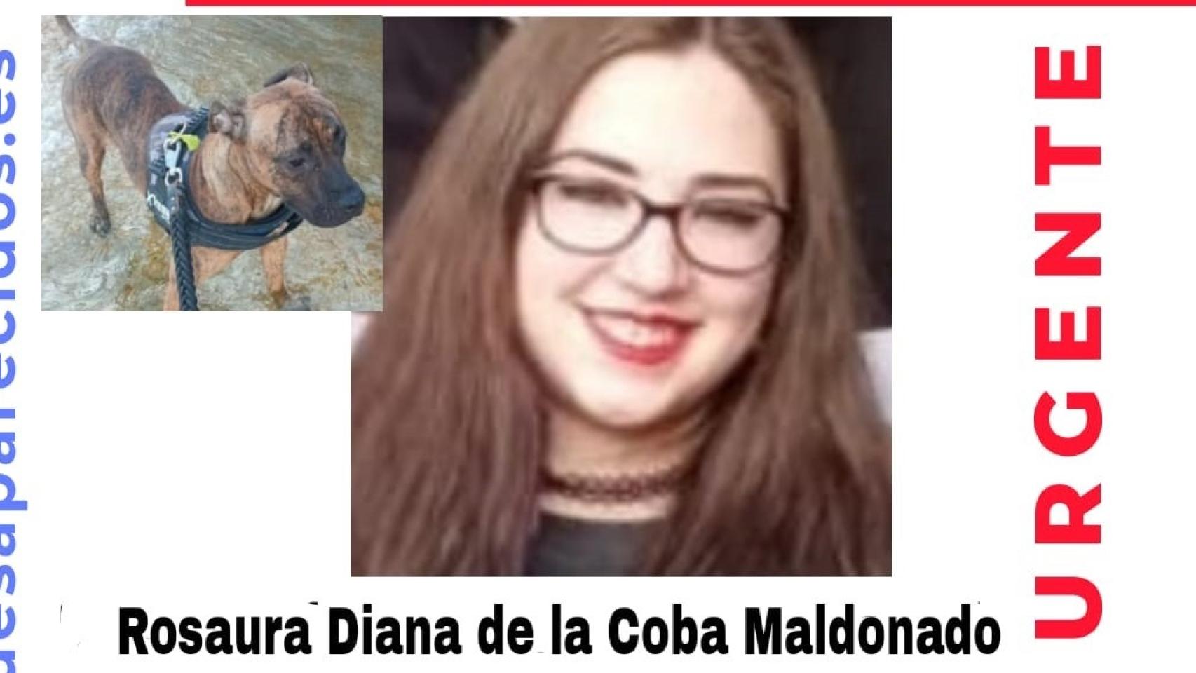 Imagen de la joven desaparecida.