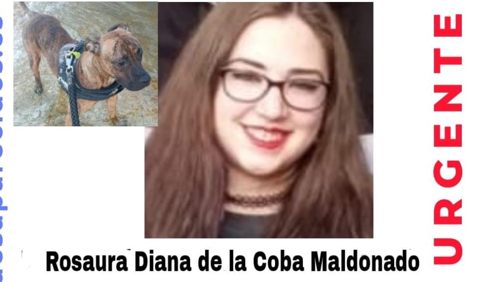 Imagen de la joven desaparecida.