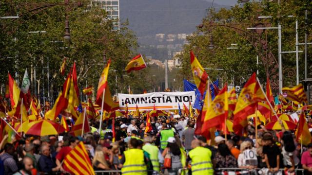 Manifestación contra la amnistía.