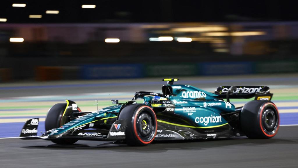 Fernando Alonso, durante un instante de la carrera al Sprint.