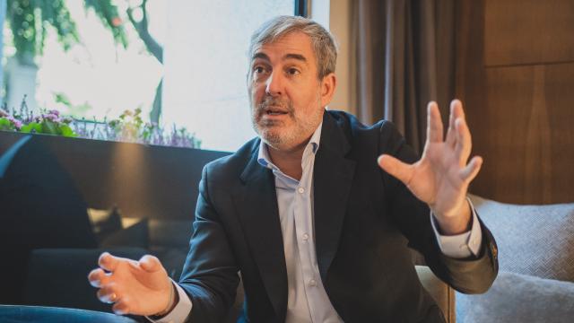 Clavijo, presidente de Canarias, en entrevista con EL ESPAÑOL.