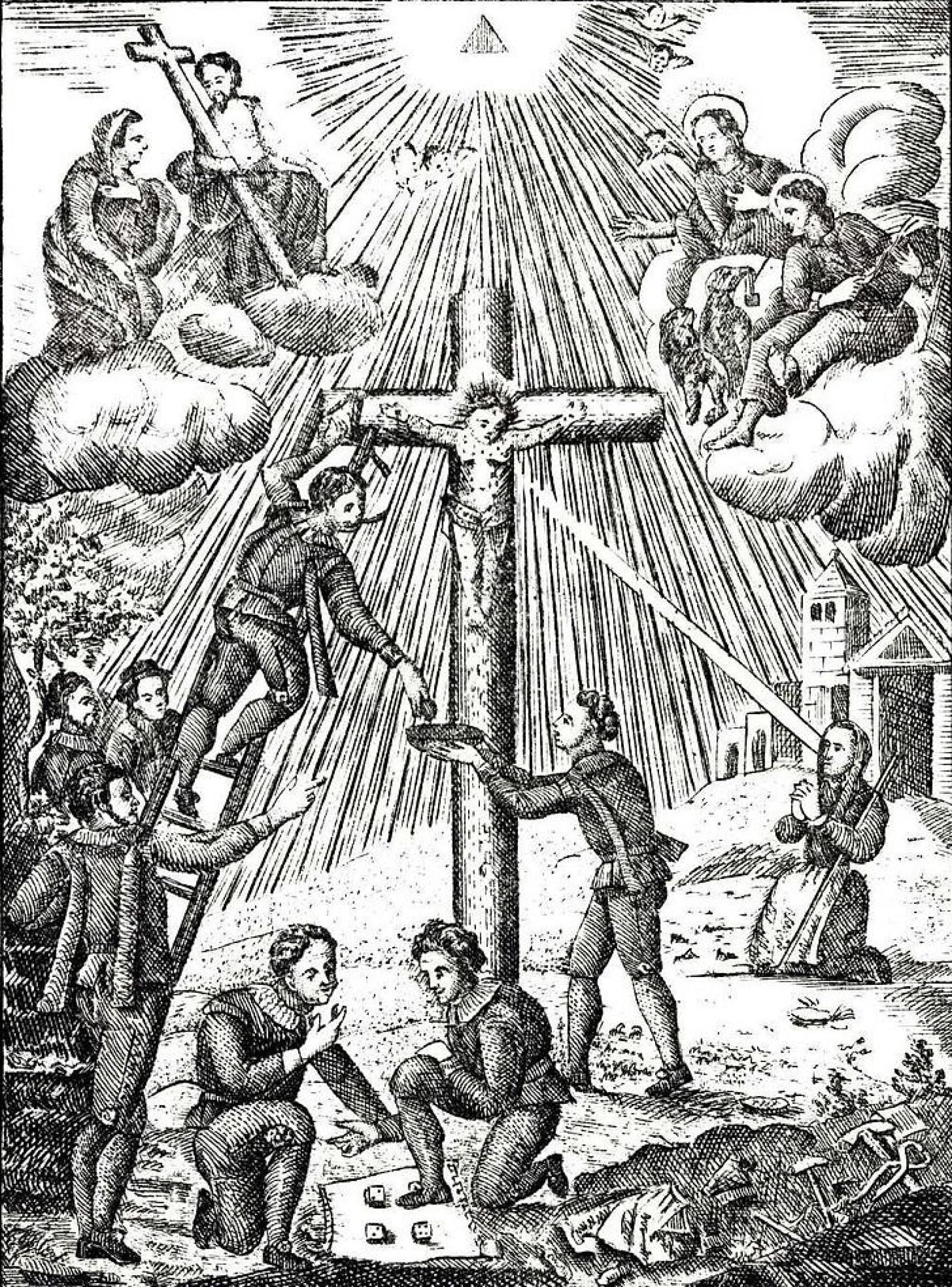 El caso del Santo Niño de la Guardia consternó a la corte. Grabado del siglo XVIII