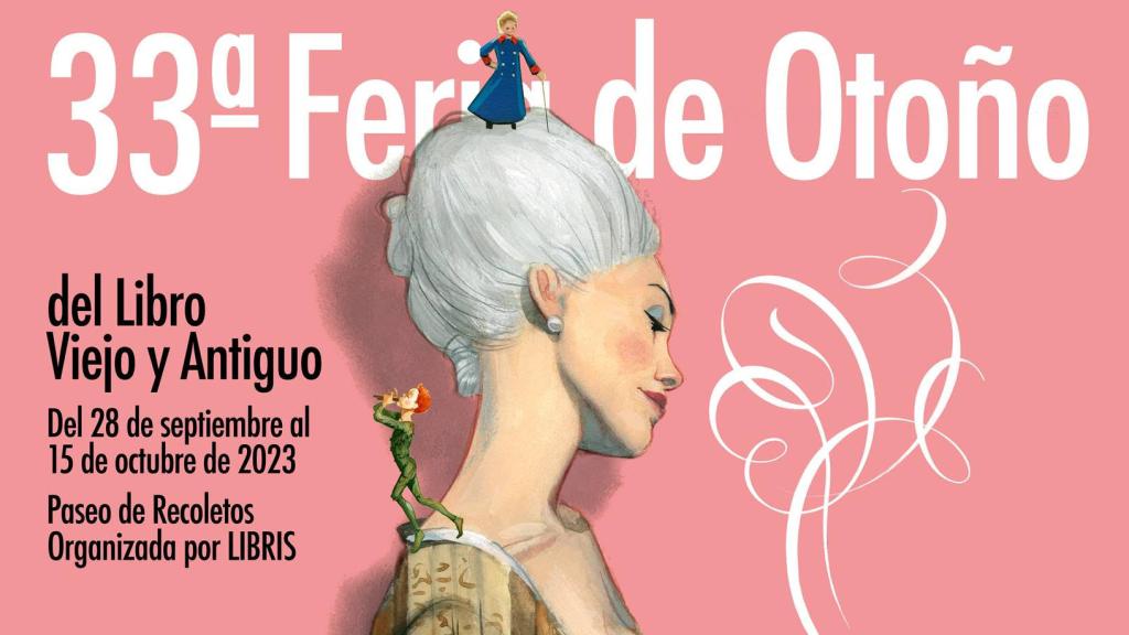Cartel 33 Feria de Otoño del Libro Viejo y Antiguo de Madrid.