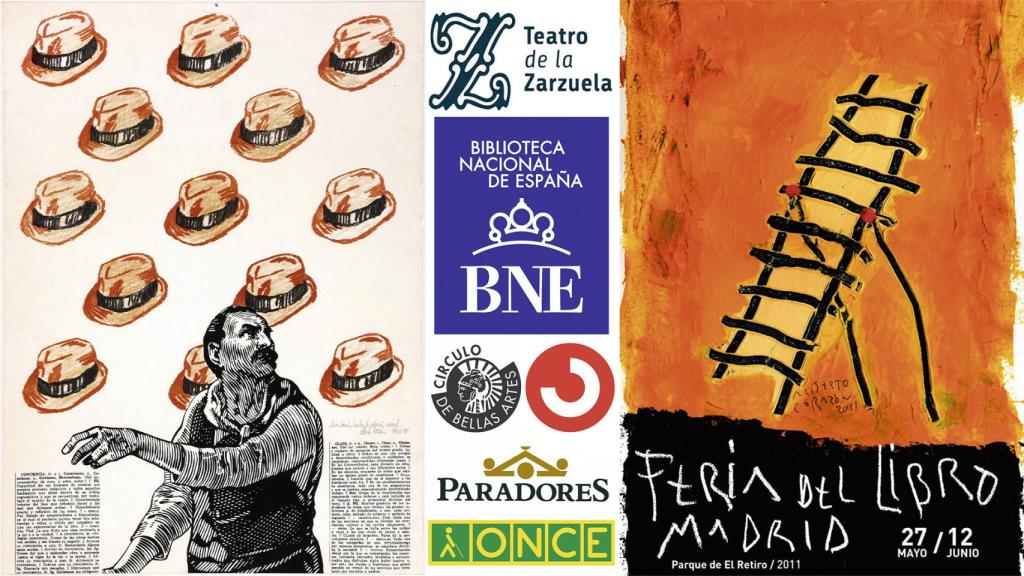 'Conciencia de clase', 1978 (Museo Reina Sofía), selección de logos y cartel de la Feria del Libro de  2011