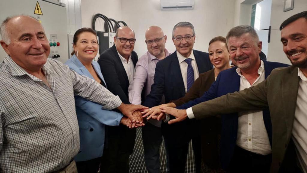 Imagen de archivo de la inauguración de la Conexión EDAR Rincón de la Victoria y Plan Guaro.