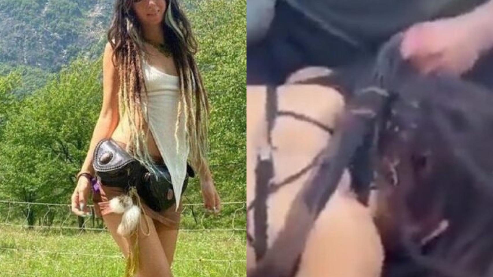 Shani Louk, la joven alemana secuestrada por Hamás.