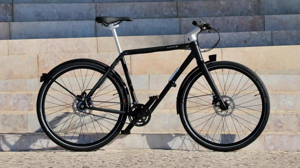 La bicicleta Bastille desplegada