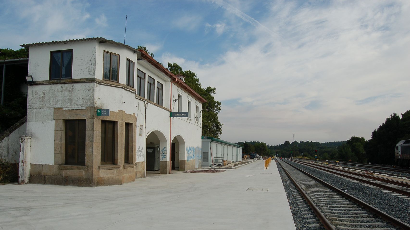 Estación de tren de Taboadela, en Ourense.