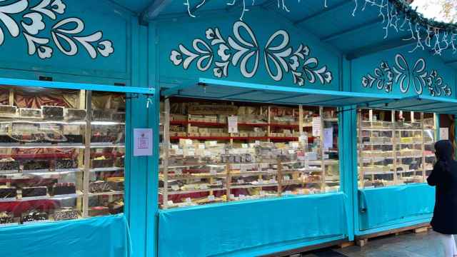 Puesto de turrones de La Formigueta en una anterior edición del Cíes Market de Vigo.