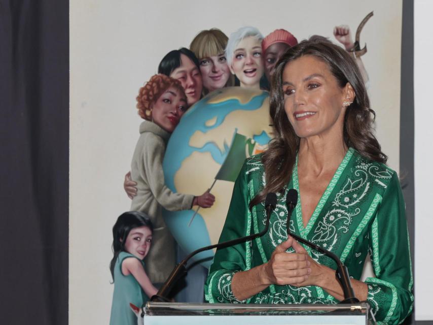 La Reina, durante su discurso.